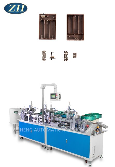 Batteriekasten-Montagemaschine mit automatischer Zuführung für drei Batterien